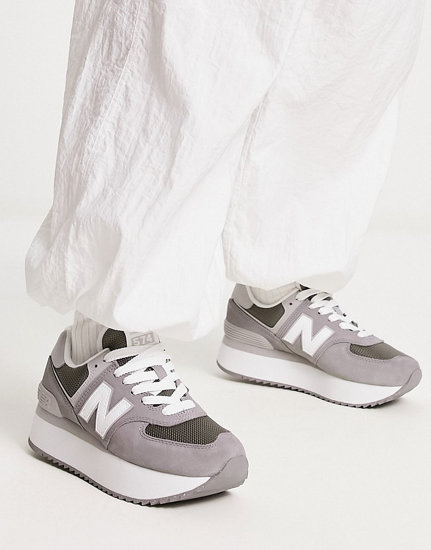 New Balance 574+ Sneakers In Dark Gray