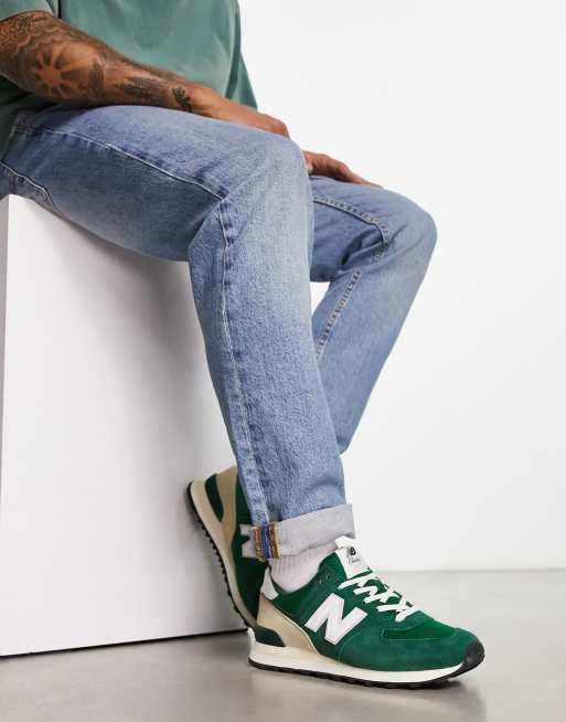 New Balance 574 sneakers in dark green