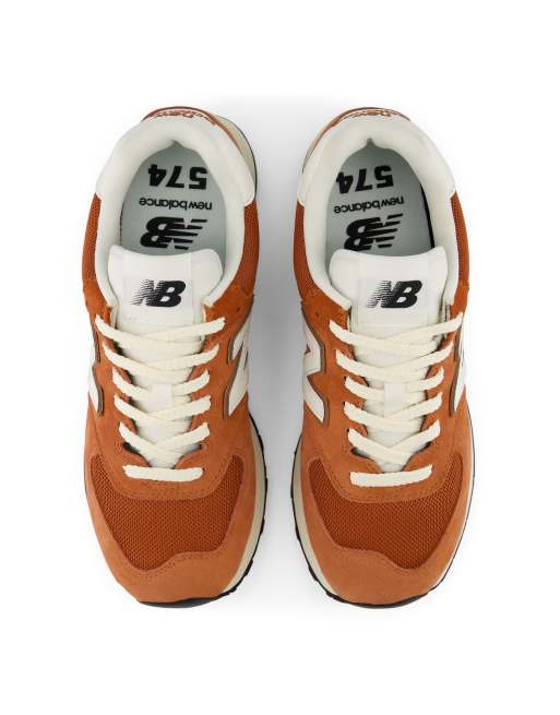 New Balance - 574 - Sneakers in esdoorn bruin, 4 van 4