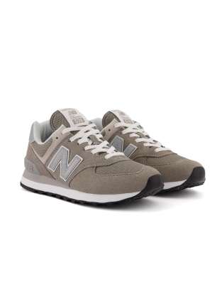 New Balance 574 sneakers in gray and white  - ASOS Price Checker