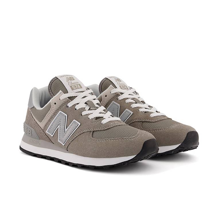 Ideally Auroch Speed ​​up New Balance 574 sneakers in gray and white | ASOS
