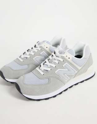 Espejismo Contar Racionalización New Balance 574 sneakers in gray suede | ASOS