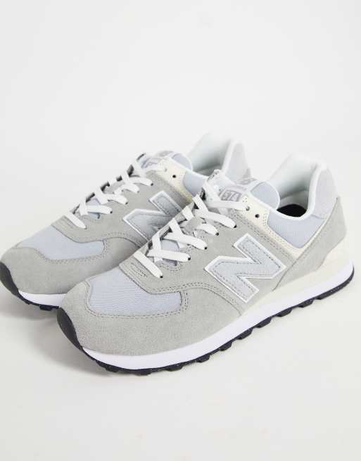 New Balance 574 sneakers in gray and white