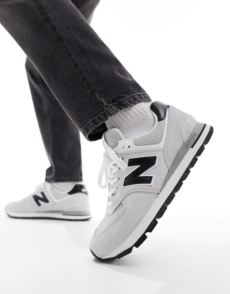 New Balance 574 Sneakers In Gray With Black Detail