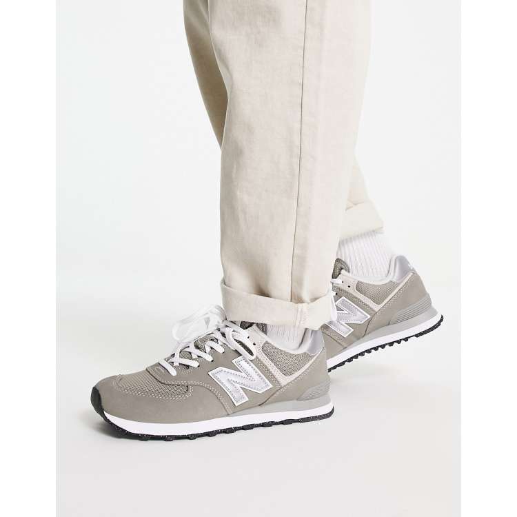 Krijt parachute temperatuur New Balance 574 sneakers in gray | ASOS