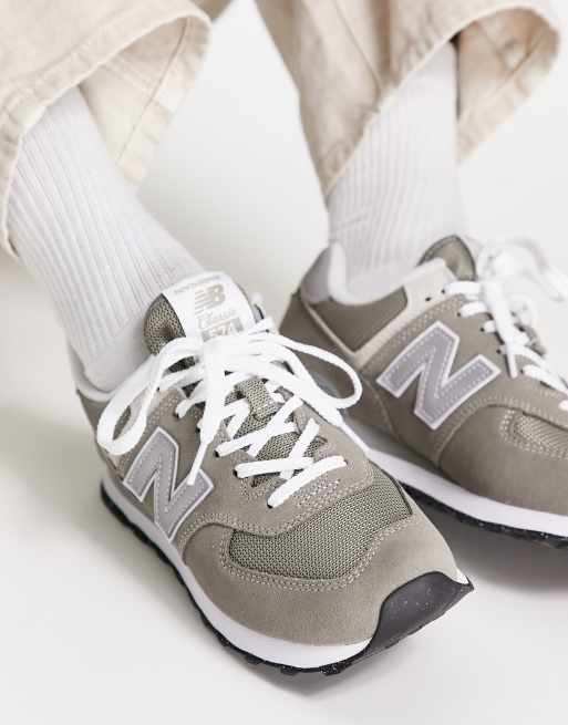 Krijt parachute temperatuur New Balance 574 sneakers in gray | ASOS