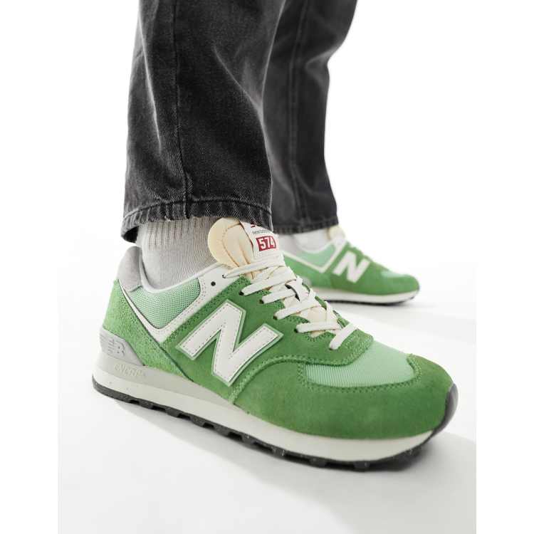 New Balance 574 sneakers in green | ASOS