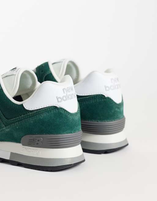 New Balance 574 sneakers in green, 2 of 5