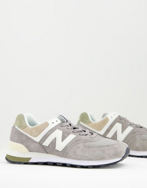 New Balance 574 Sneakers In Grey And White