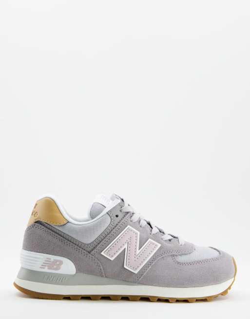 New Balance - 574 - Sneakers in grijs en wit