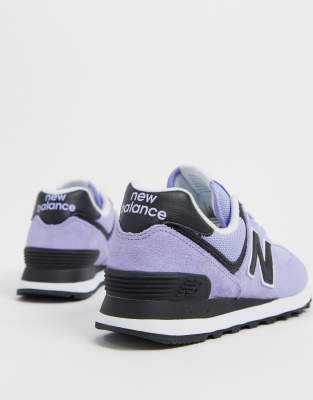 new balance 574 black and purple