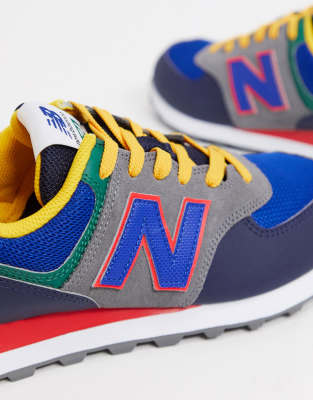 new balance blue 574 sneakers