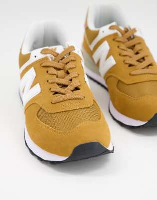 new balance 574 white navy yellow