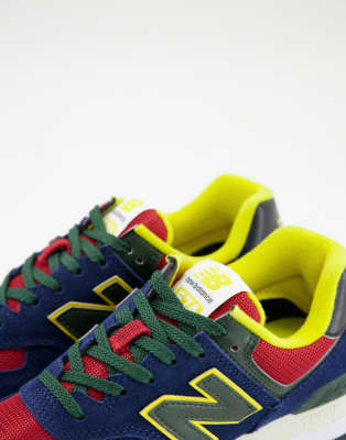 new balance green yellow red