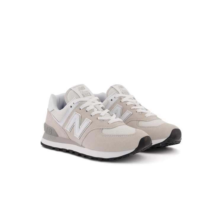 New Balance 574 sneakers in off white and gray