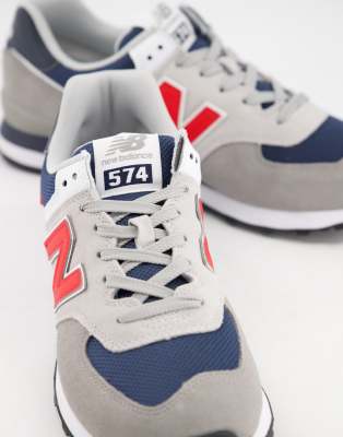 new balance 574 trainers in navy