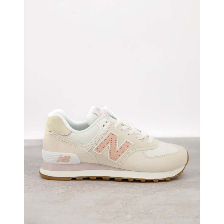 New balance 574 outlet beige y rosa