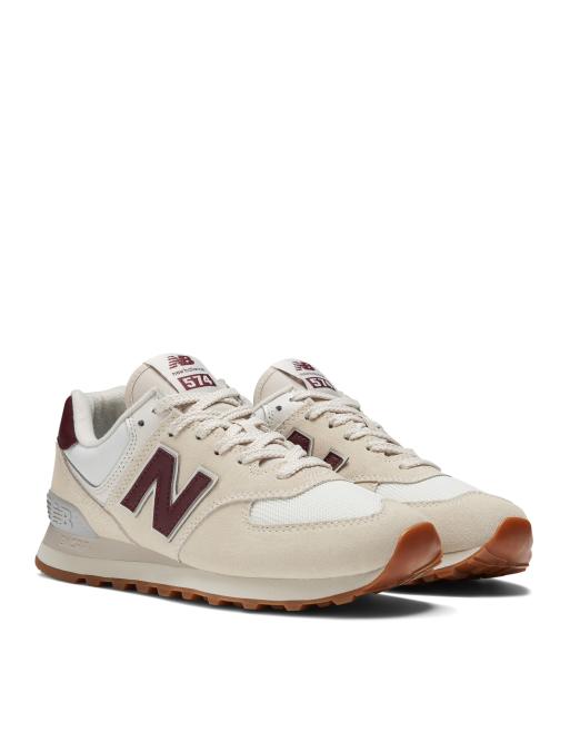 Womens new balance outlet 574 burgundy