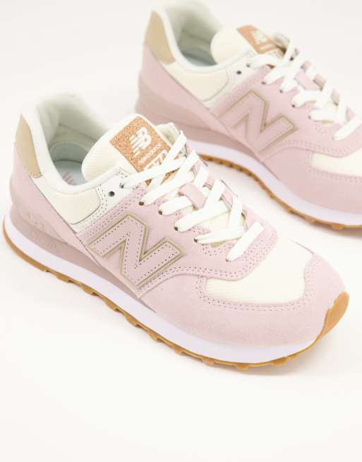 New Balance 574 sneakers in pastel pink PINK ASOS