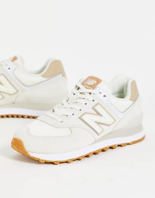 lazo Alfombra flojo New Balance 574 sneakers in tan - BEIGE | ASOS