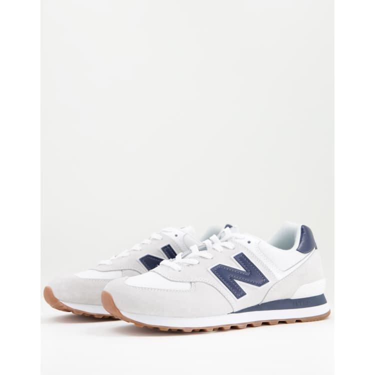 New Balance Ml574 White/navy | vlr.eng.br