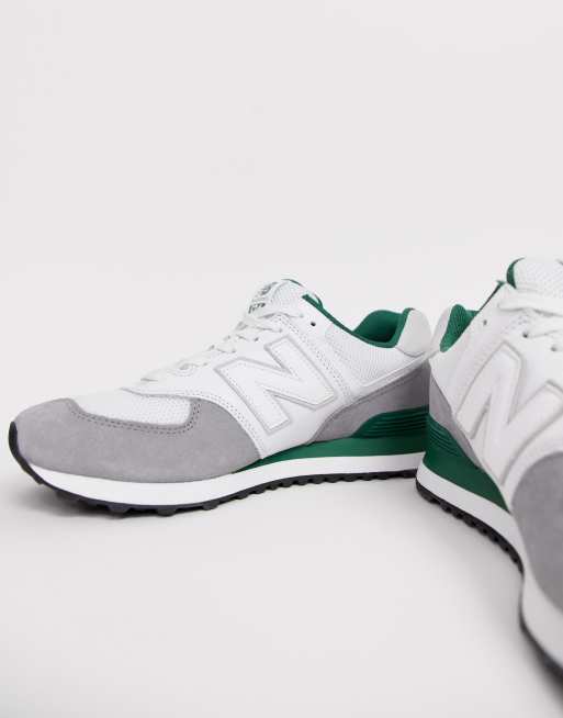 New balance 574 marblehead with team hot sale forest green