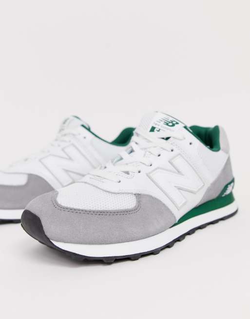 New balance 574 marblehead best sale with team forest green