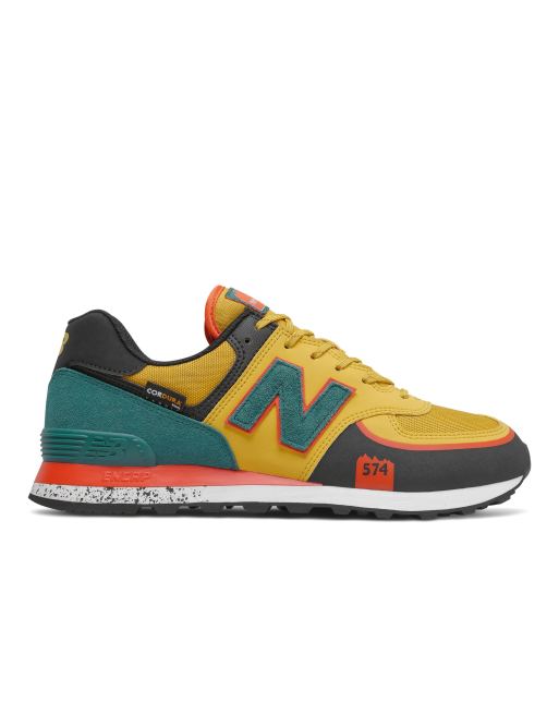 New balance 574 black and yellow new arrivals