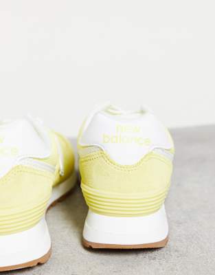 new balance women's yellow sneakers