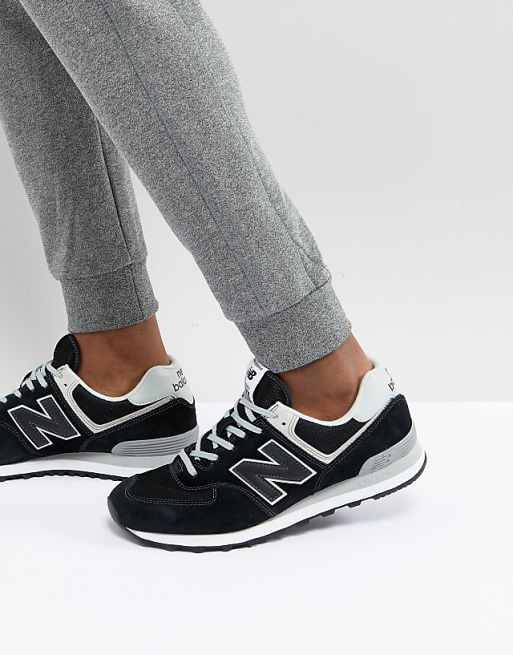 New Balance - 574 - Sneakers in zwart ML574EGK | ASOS ml574egk