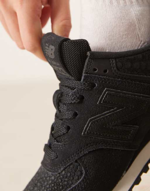 New Balance - 574 - Sneakers in zwarte slangenprint, 5 van 5