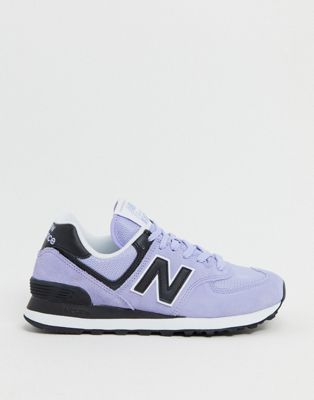 New Balance - 574 - Sneakers lilla e nere | ASOS