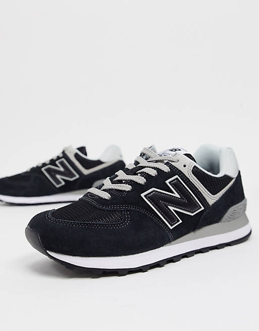 New Balance - 574 - Sneakers nere e bianche