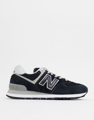 New Balance - 574 - Sneakers nere e bianche | ASOS