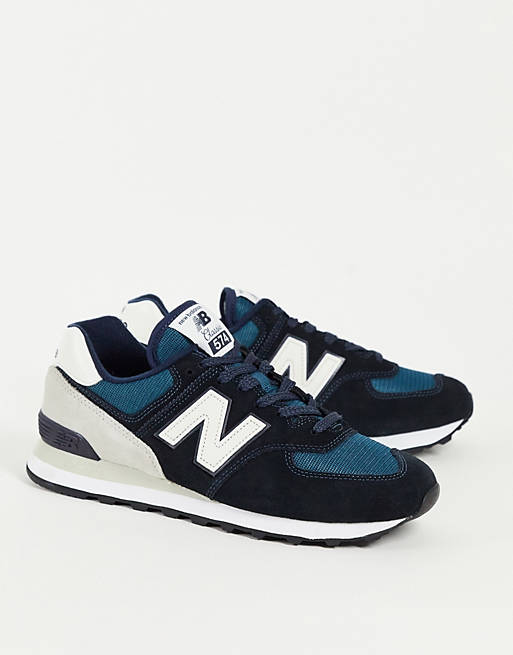 New Balance - 574 - Sneakers nere e blu نعنع