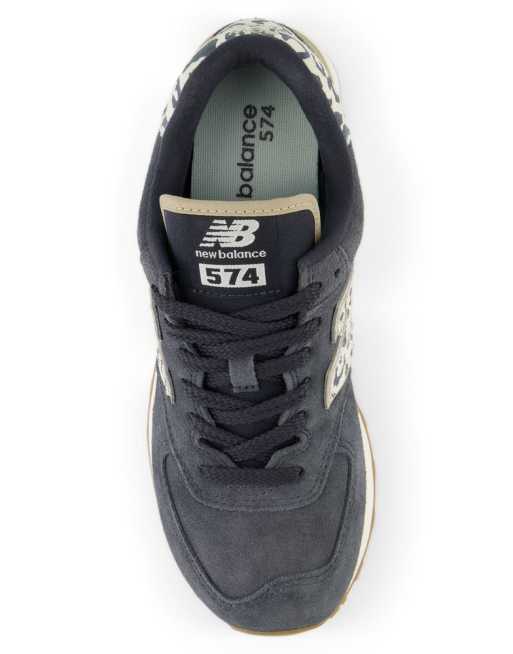 New Balance - 574 - Sneakers nere e leopardate , 3 di 4