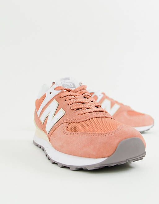 New Balance - 574 - Sneakers pastello corallo | ASOS