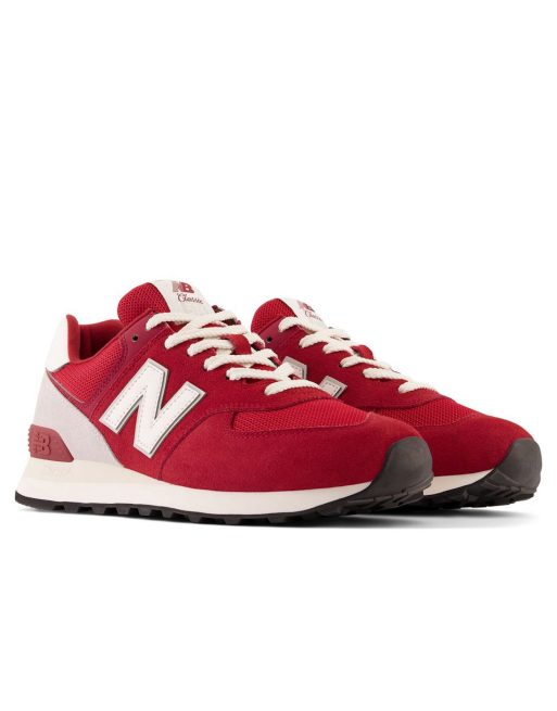 New balance 574 rosse best sale