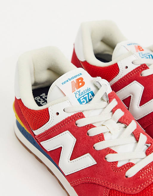 New Balance - 574 - Sneakers rosse
