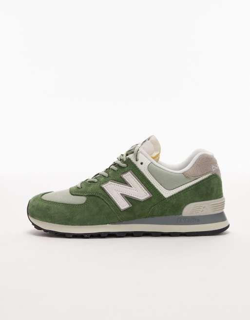 New Balance - 574 - Sneakers verde scuro , 2 di 5