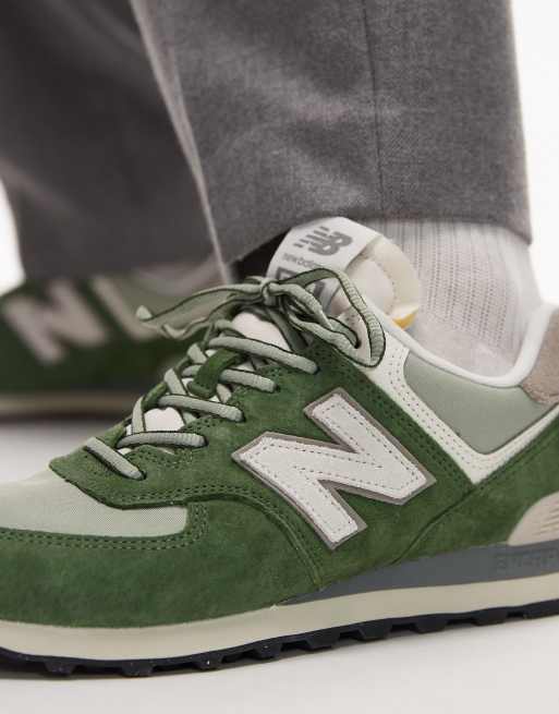New Balance - 574 - Sneakers verde scuro , 4 di 5
