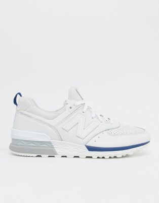 New Balance 574 Sport Trainers In White 