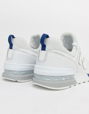 new balance 574 sport v2 triple white sneakers