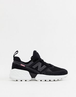 new balance black 574 v2 suede trainers