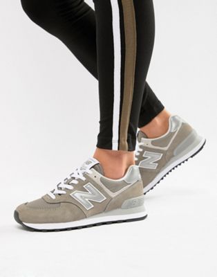 Balance 574 Suede Trainers In Grey | ASOS