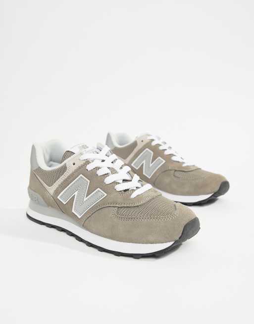 New balance 574 outlet suede trainers in grey