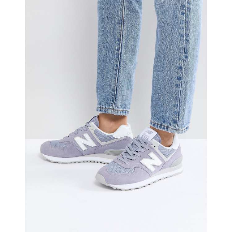 New balance 574 lila best sale