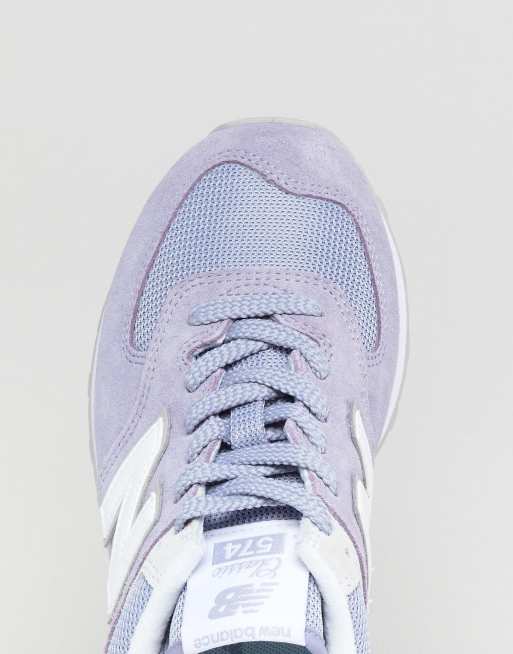 New balance hotsell 574 lilac trainers