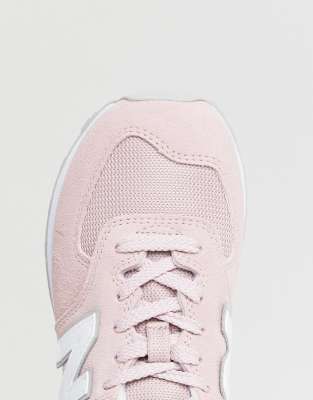 new balance pink 574 v2 suede trainers