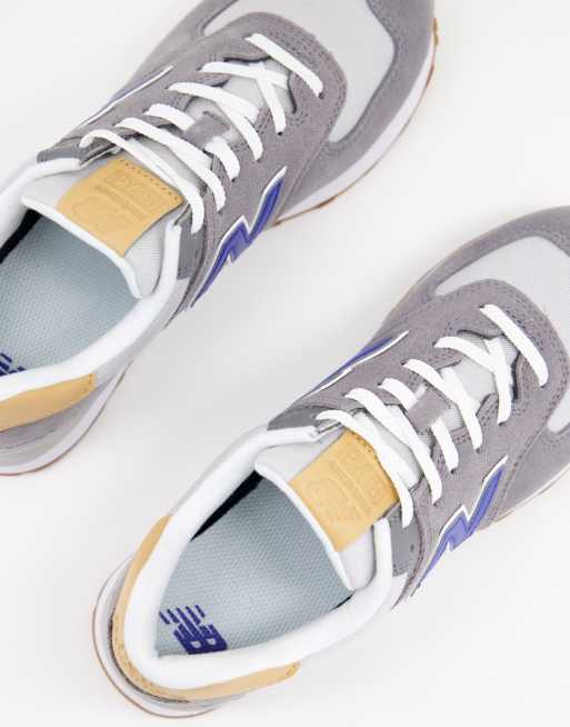 New Balance – 574 – Szaro-niebieskie buty sportowe, 3 z 4